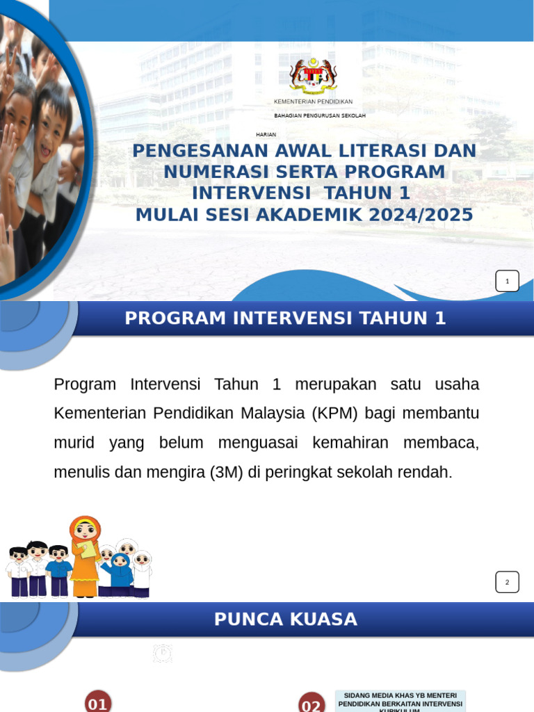 Program Intervensi Tahun 1 KPM 2024 | PDF