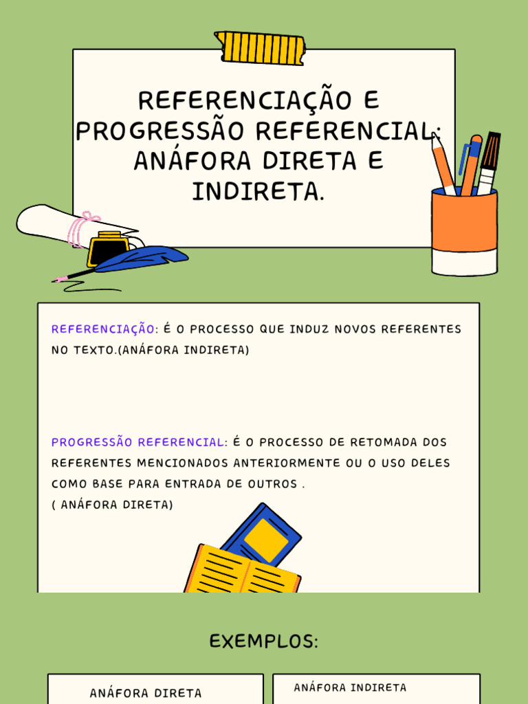 Anáfora Direta e Indireta em Texto | PDF