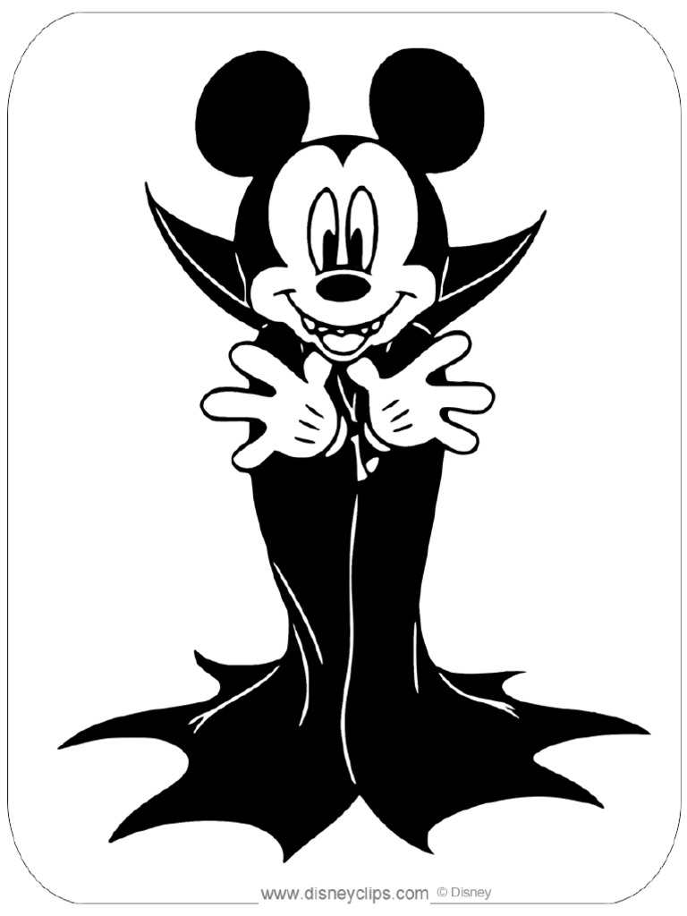 mickey-mouse-vampire-coloring | PDF