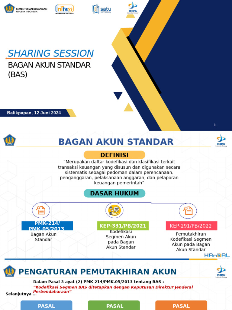 Bagan Akun Standar Keuangan Pemerintah | PDF