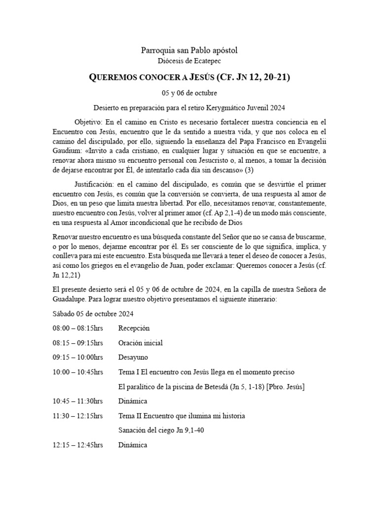 Queremos Conocer A Jesús Pdf Jesús Evangelio De Juan