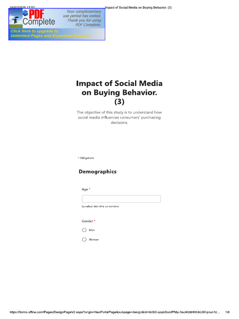 Impact of Social Media On Buying Behavior | PDF