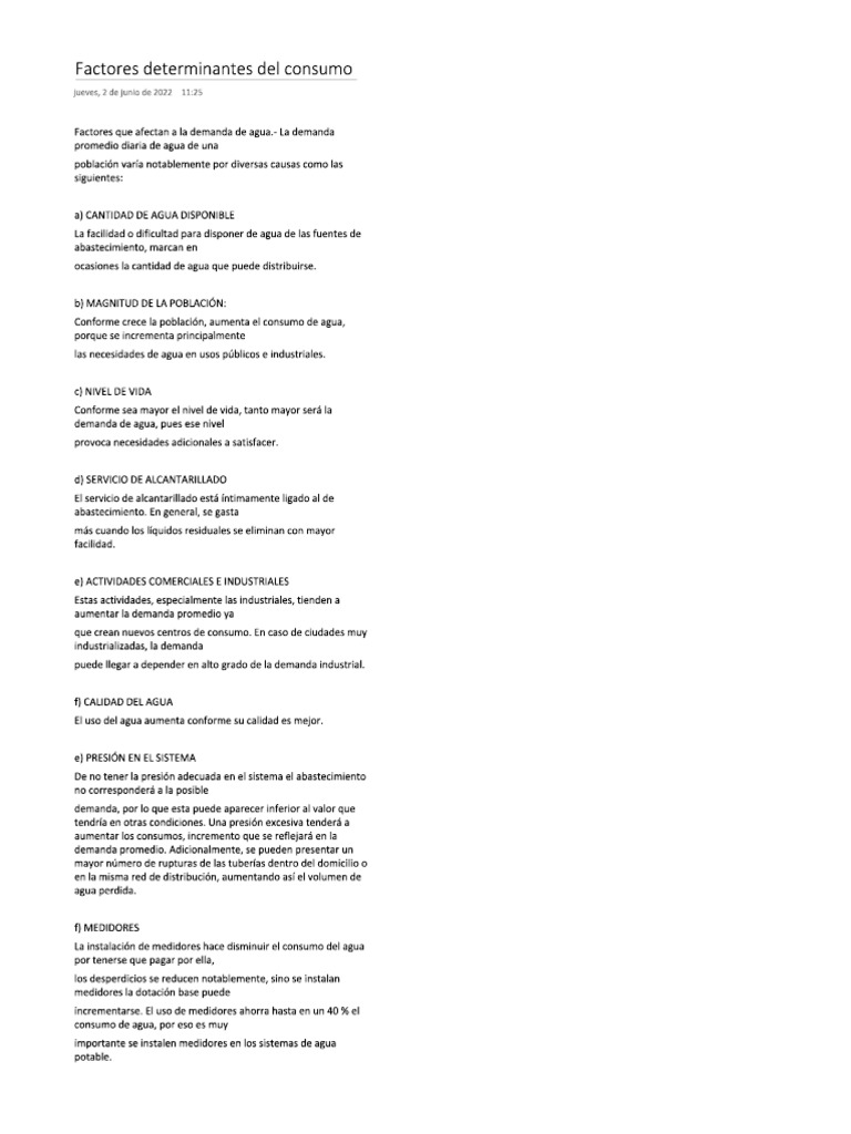 2 Factores Determinantes Del Consumo | PDF