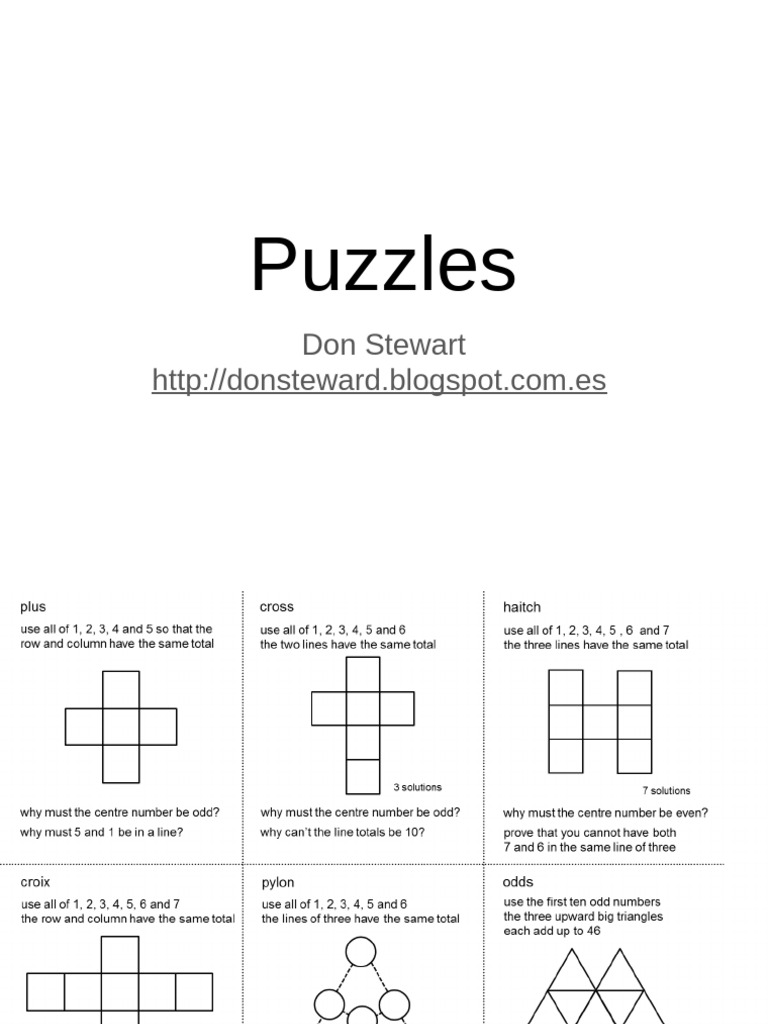Puzzles | PDF
