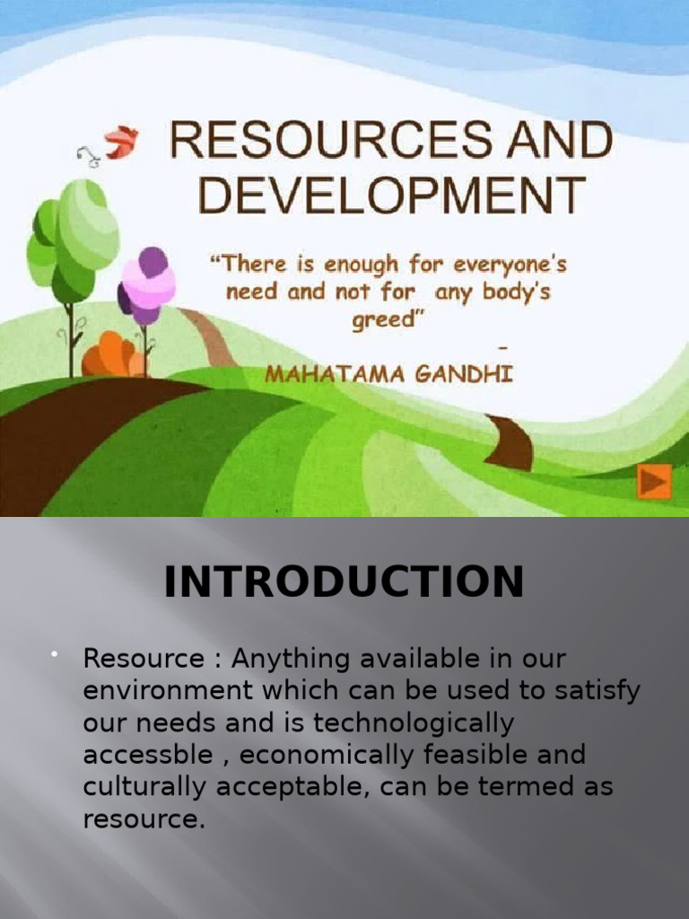Resources and Development Overview | PDF