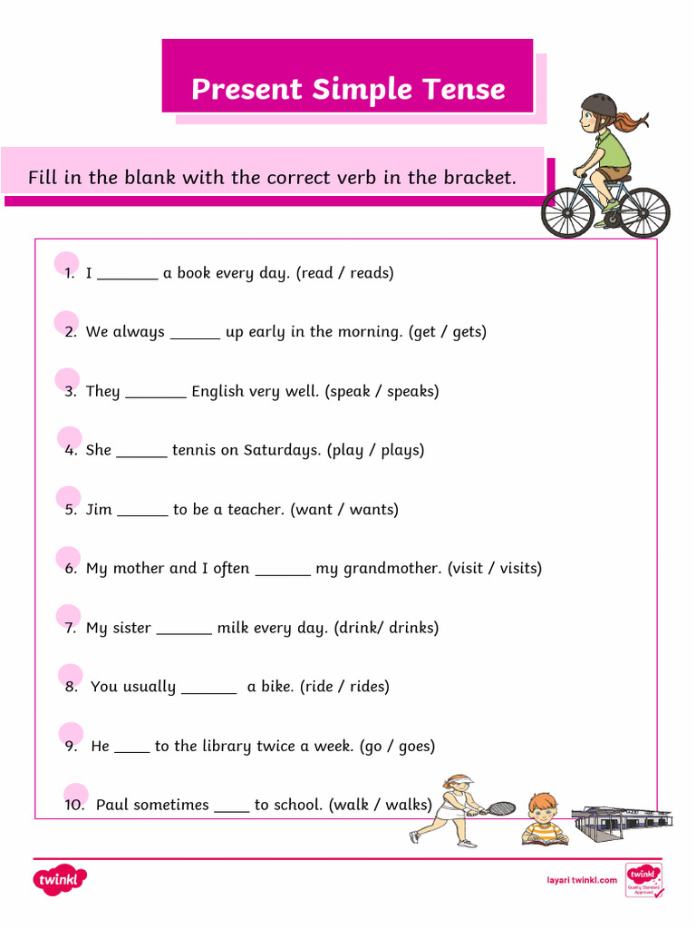 Present Simple Tense Worksheets | PDF