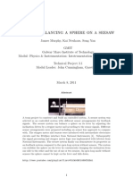 Seesaw Report GMIT 2011 (Physics and Instrumentation Course)