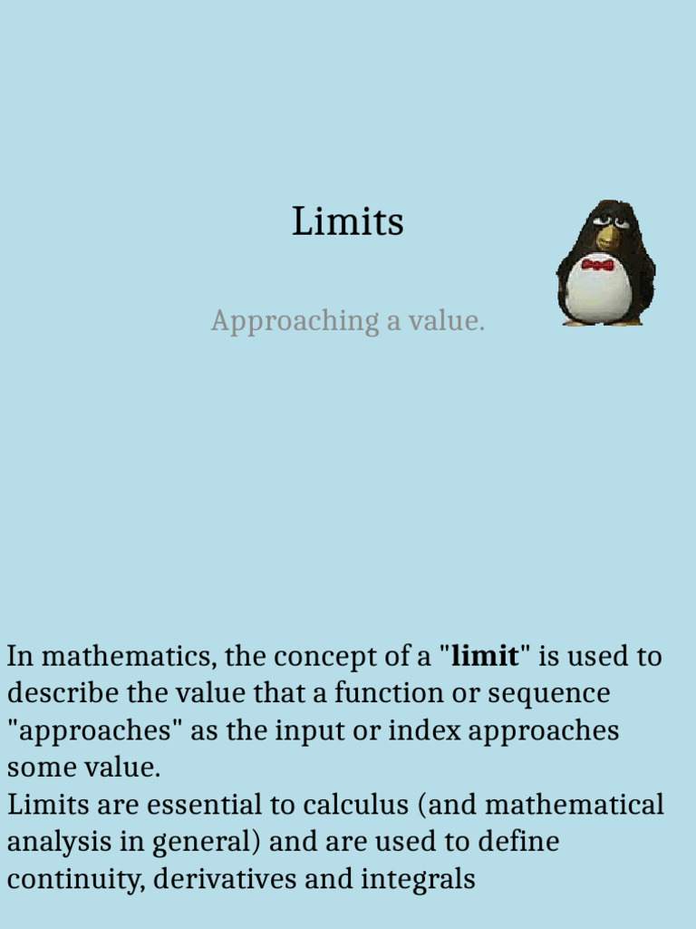 Understanding Mathematical Limits | PDF | Limit (Mathematics) | Mathematics