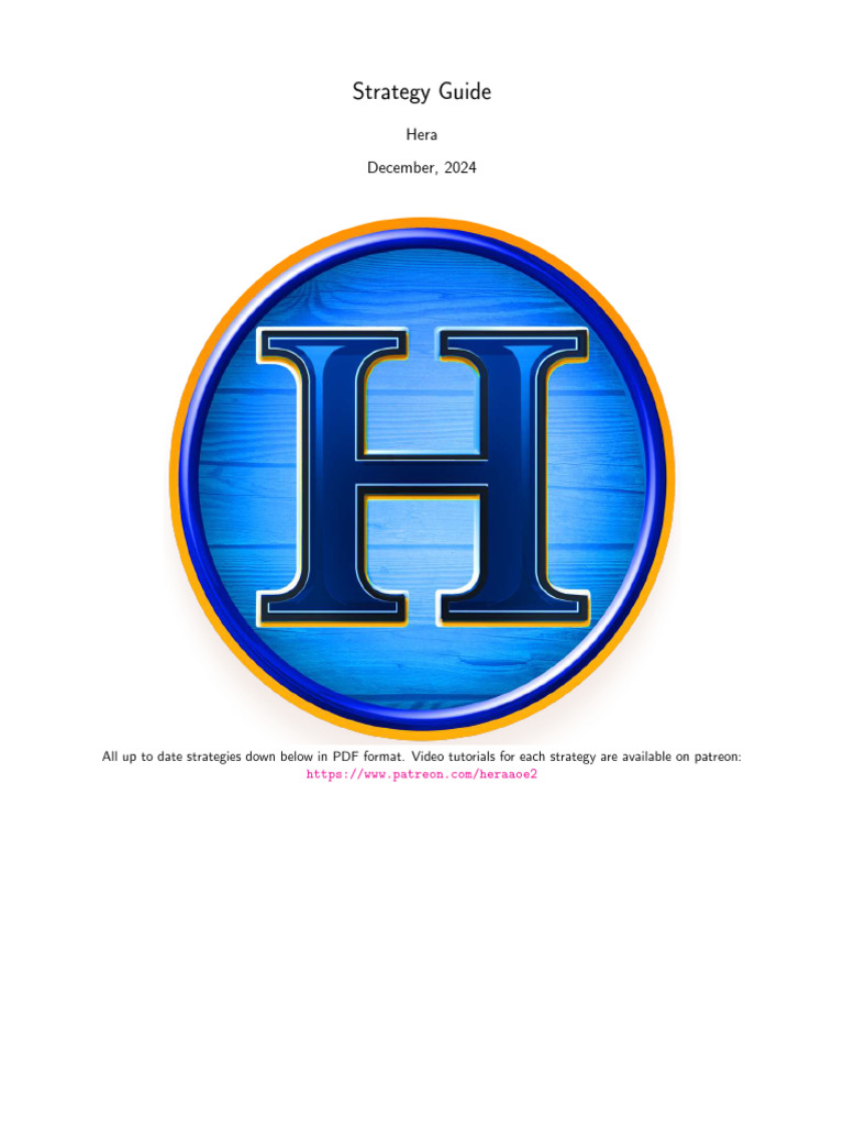 Hera Strategy Guide 2024 PDF | PDF | Archery | Castle