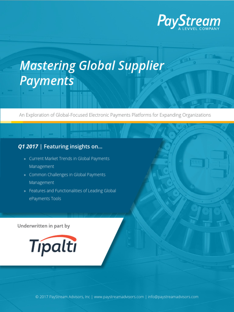 Paystream Global Epayments 2017 Report | PDF | Business | Economies