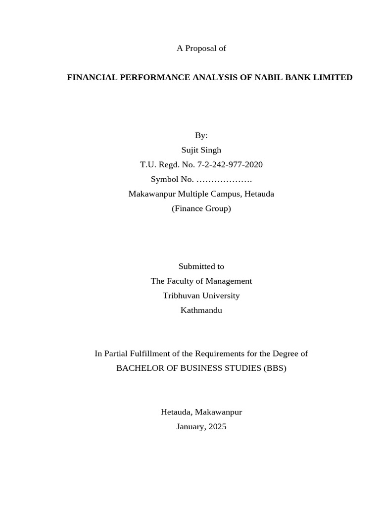 Nabil Bank Financial Performance Analysis | PDF | Banks | Interest