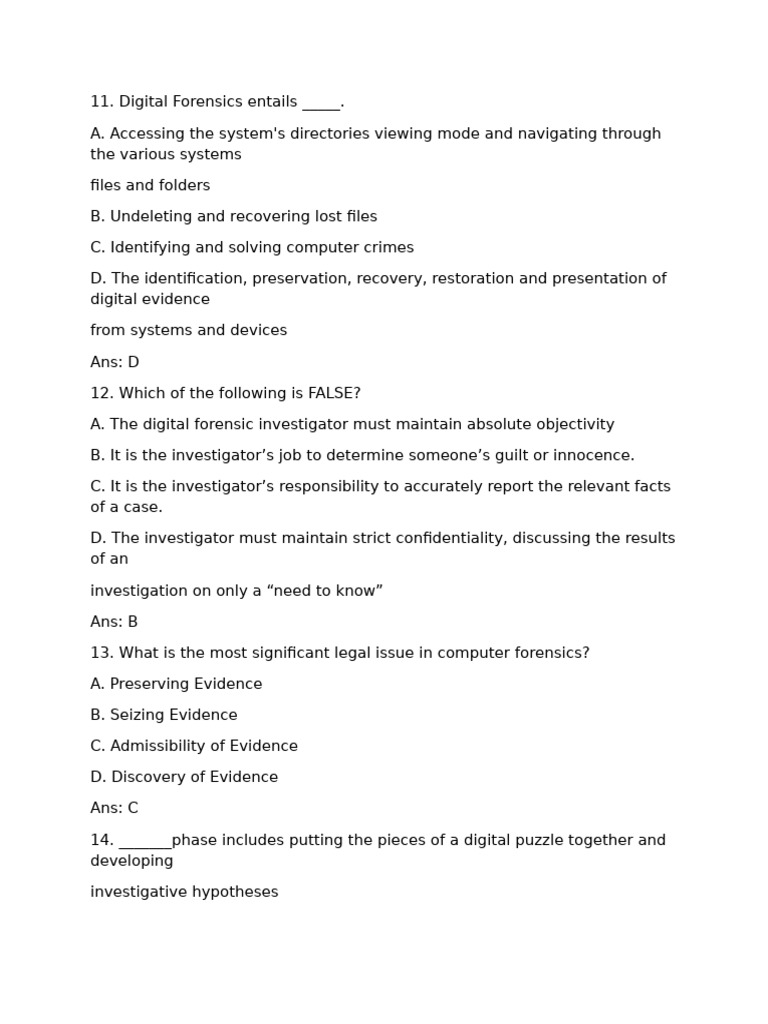 Digital Forensics Overview and Principles | PDF | Digital Forensics ...