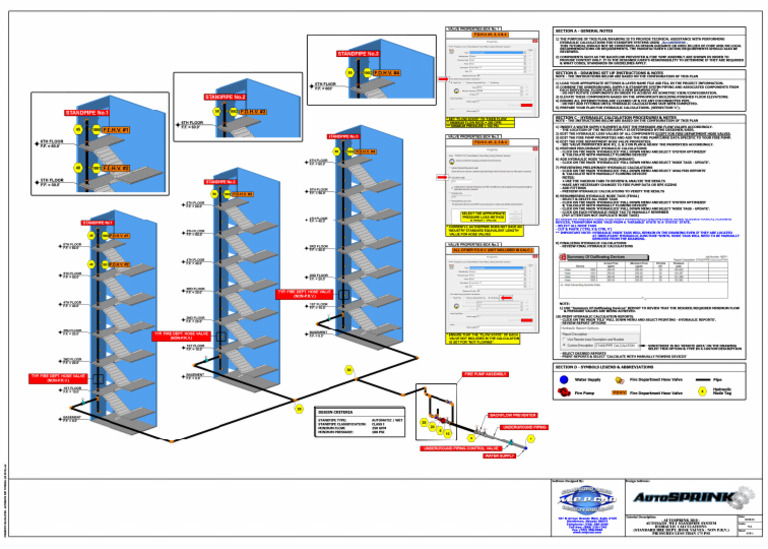 Standpipe Calculation - Automatic Wet Tutorial (As 2018) | PDF