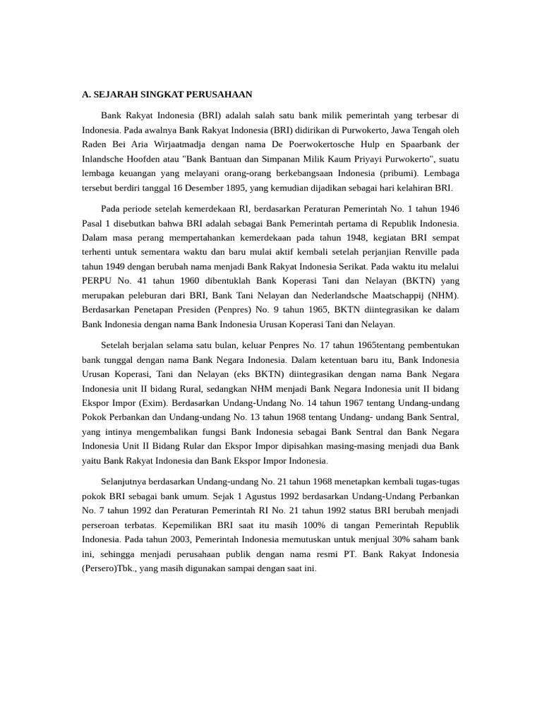 Sejarah Singkat | PDF