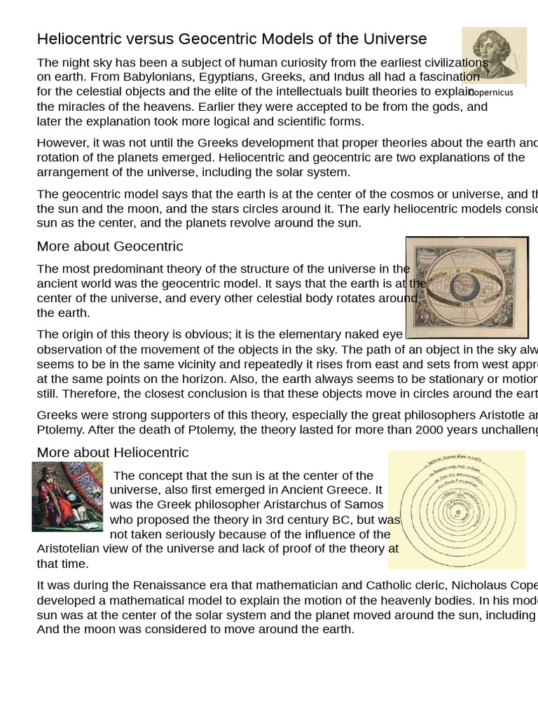 87253786 | PDF | Heliocentrism | Solar System