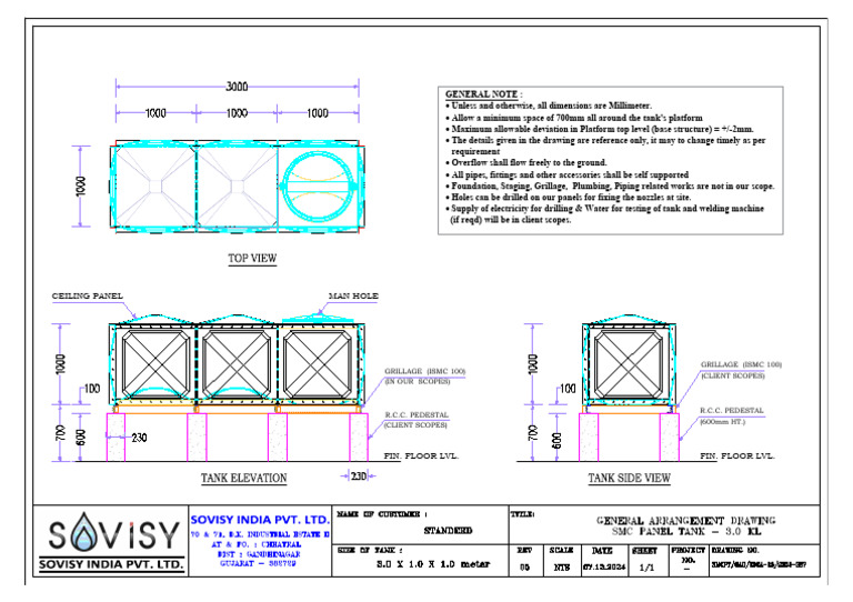 GAD-3.0x1.0x1.0 mtr_RCC-Model (3) | PDF | Mechanical Engineering