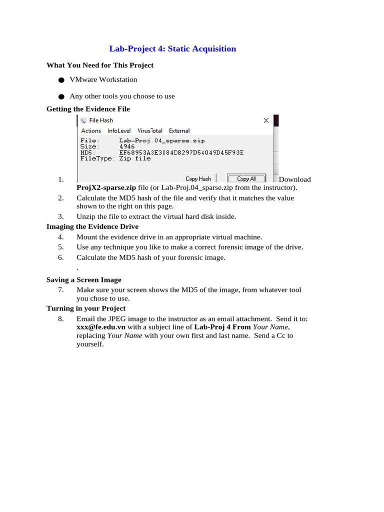 Static Acquisition Lab Guide | PDF