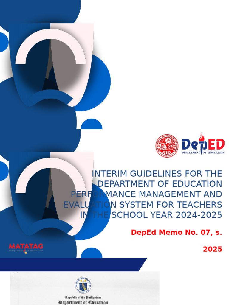 DepEd Memo 07: Awards Guidelines 2025 | PDF