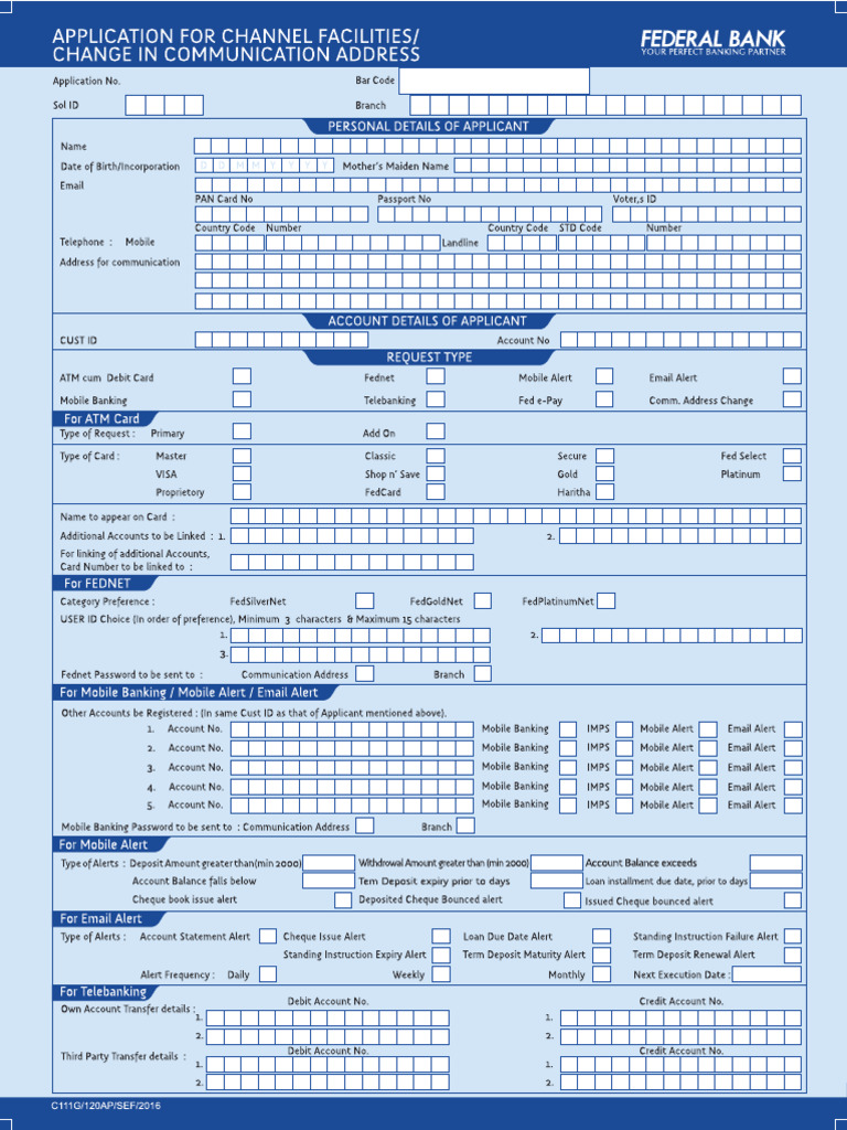 Channel Facility Form | PDF