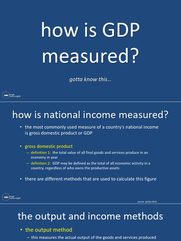 Understanding GDP Measurement Methods | PDF