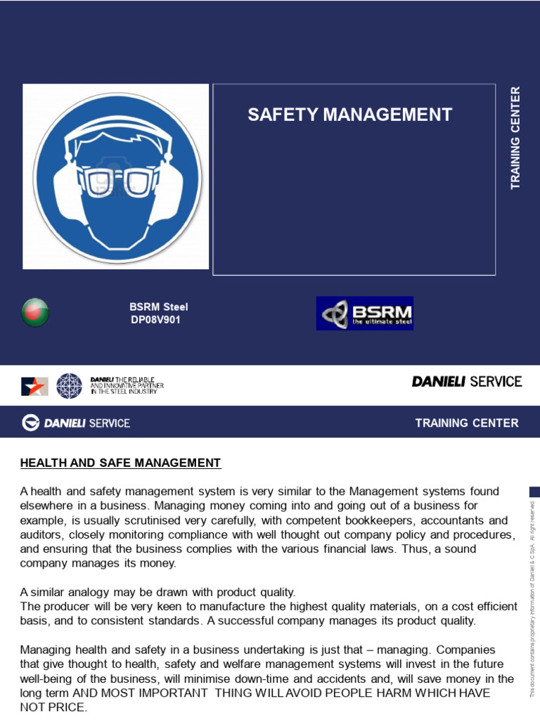 6.01 Safety Management | PDF | Safety | Risk Assessment