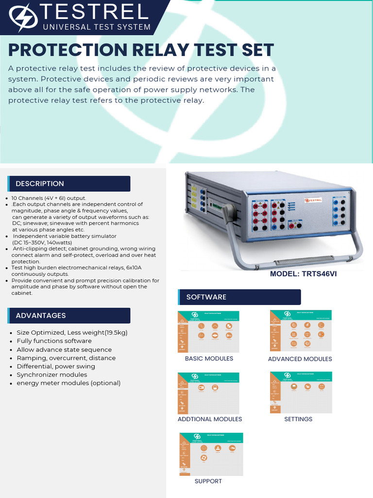 Protection Relay Test System Overview | PDF
