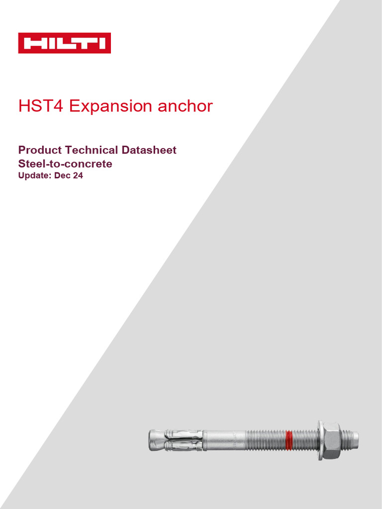 HST4 Expansion Anchor Technical Guide | PDF | Concrete