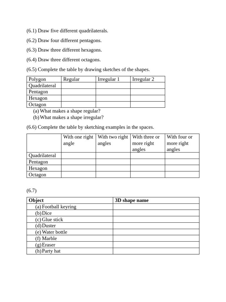 Polygon Drawing and Properties Guide | PDF | Shape | Rectangle