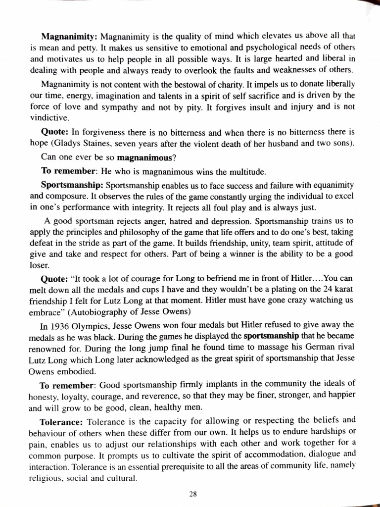 Understanding Magnanimity and Integrity | PDF | Common Good | Secularism