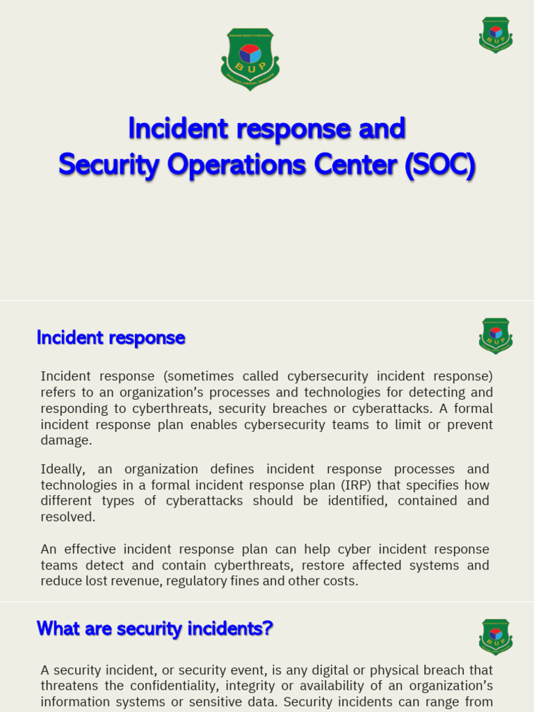 Cybersecurity Incident Response Guide | PDF | Security | Computer Security