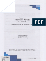 Study On Urbon Land Markets in Lao PDR Land Policy Study No.5 Under LLTP II300