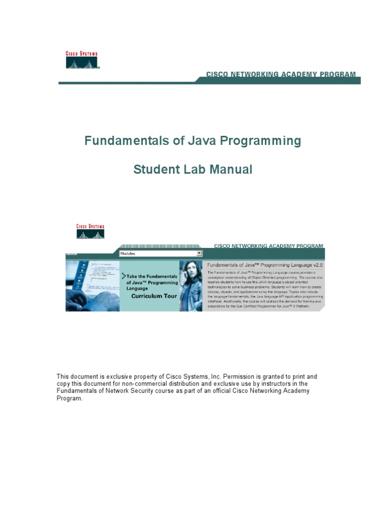 FJP Student Labmanual v20 | PDF | Command Line Interface | Java ...