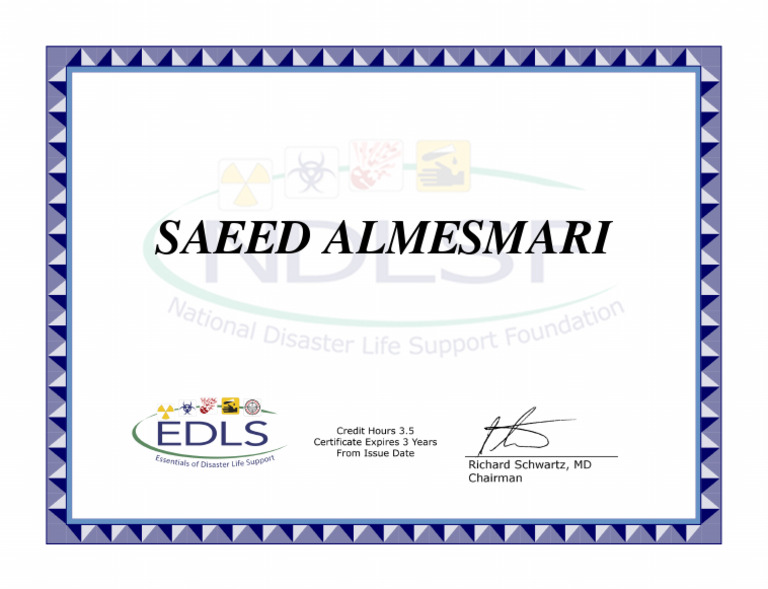 EDLS Certificate | PDF