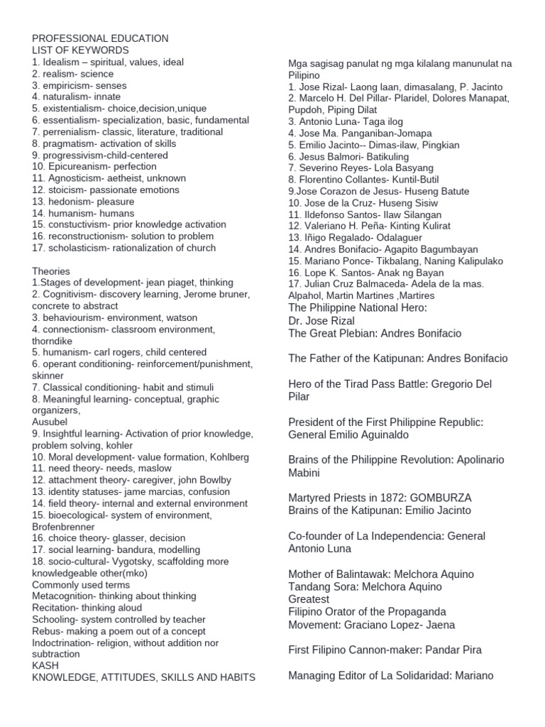 Key Concepts in Professional Education | PDF | Educational Assessment ...