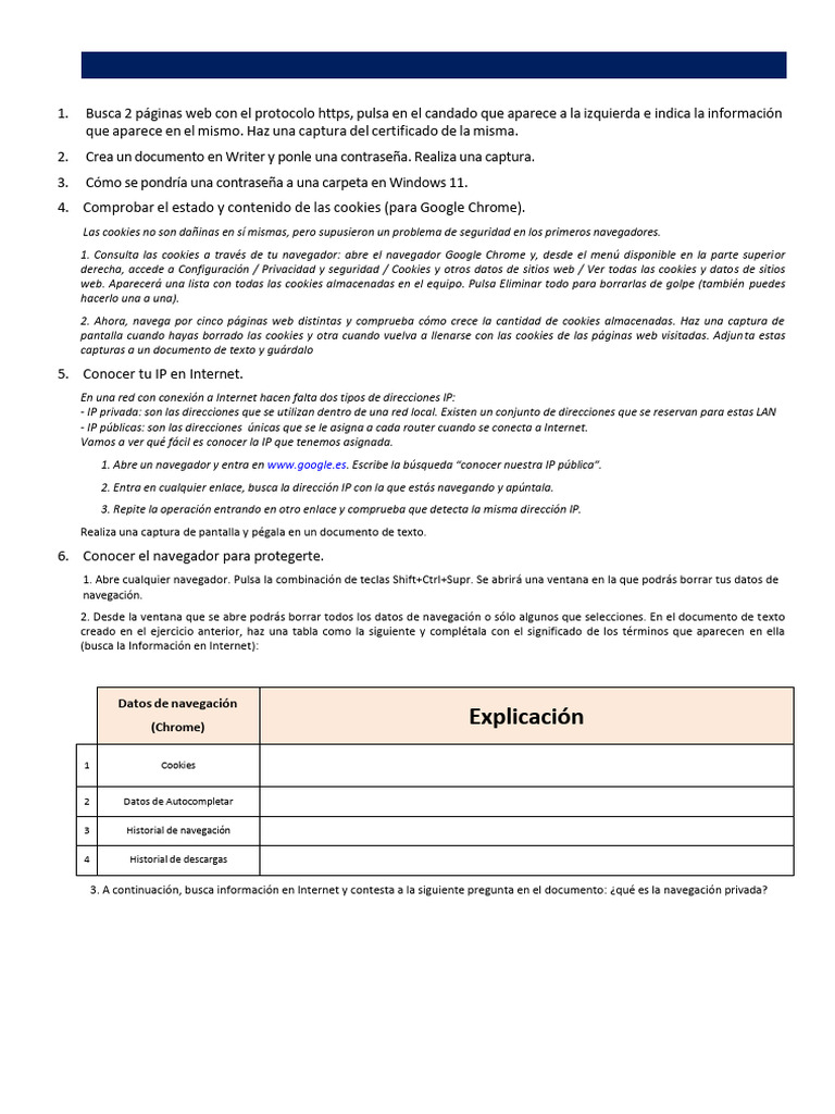 Actividades Prácticas de Seguridad Informática | PDF | Cookie HTTP ...