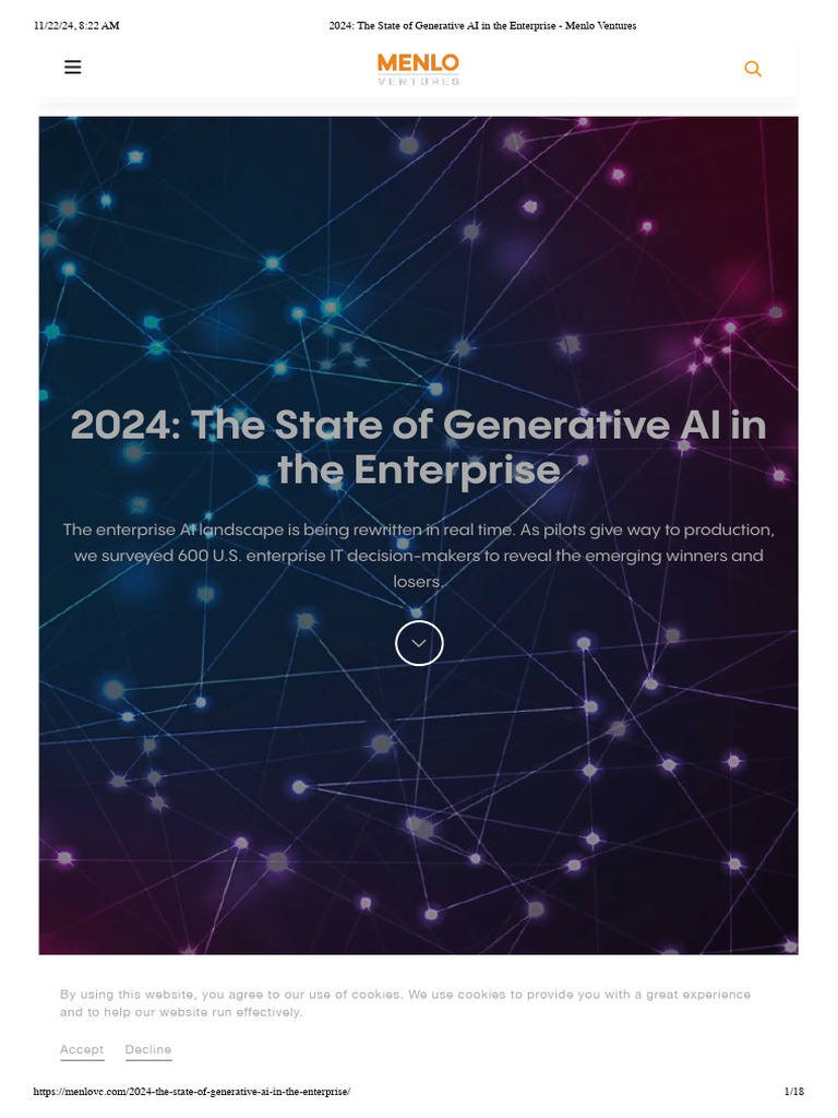 2024 - The State of Generative AI in The Enterprise - Menlo Ventures ...
