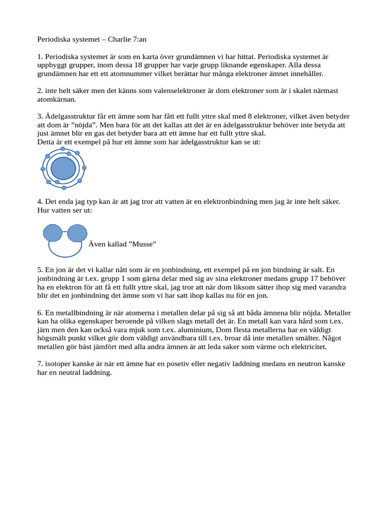 KE - Periodiska Systemet | PDF