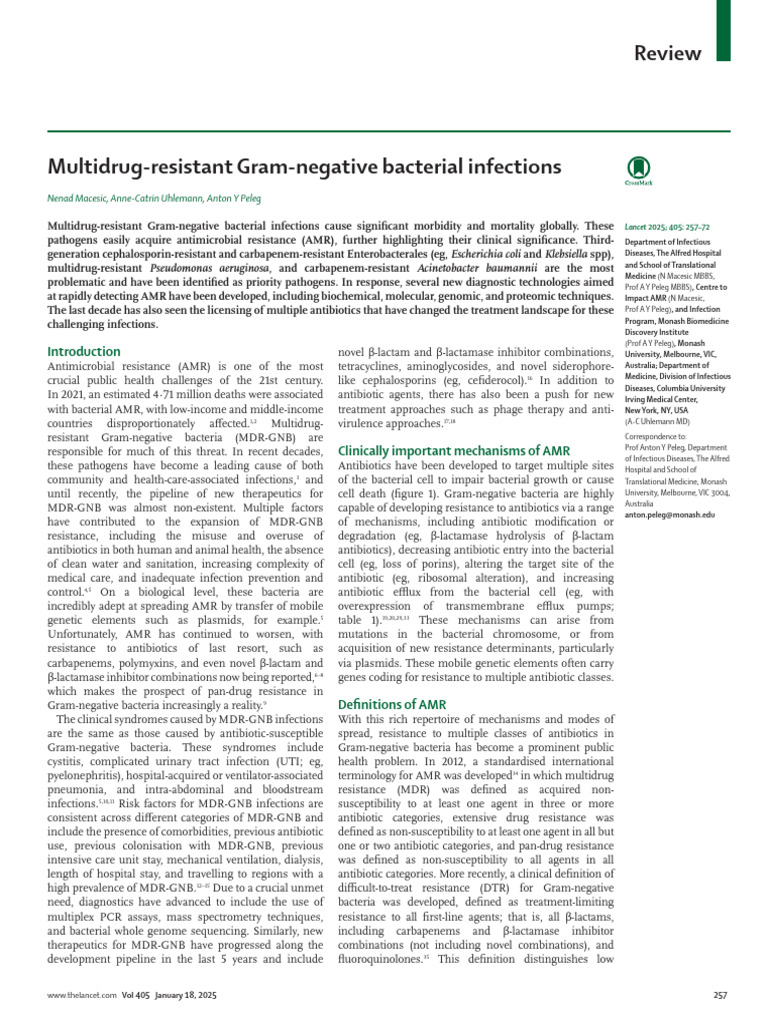 Pi Is 0140673624020816 | PDF | Beta Lactamase | Antimicrobial Resistance