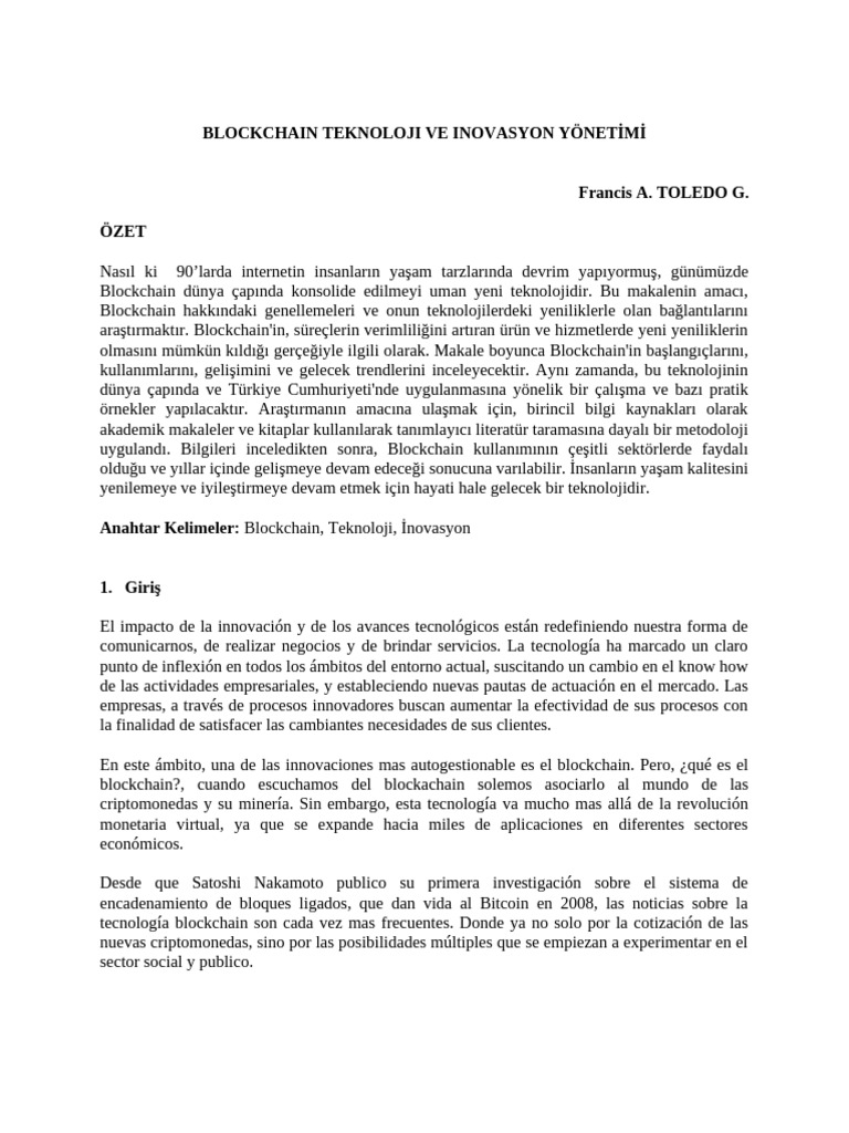 Innovación y Gestión de Blockchain | PDF | Internet de las Cosas | Bitcoin
