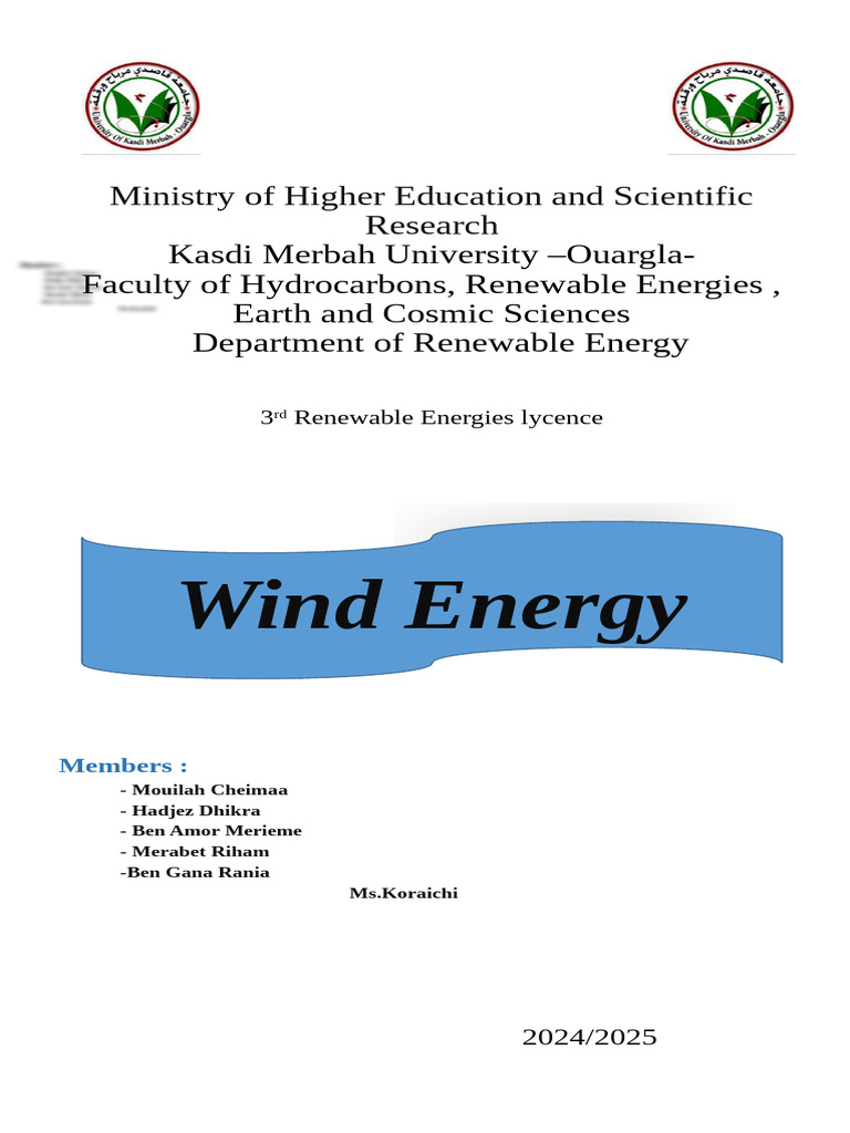 TW Wind 3 - Copie | PDF | Wind Turbine | Wind Power