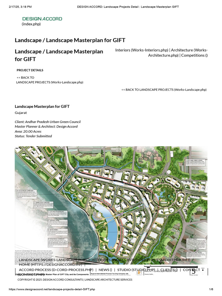 DESIGN ACCORD - Landscape Projects Detail - Landscape Masterplan GIFT | PDF