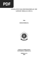 Download ANALISA SWOT PADA INDUSTRI KEMPLANG IBU SAPUROH INDRALAYA MULYA by Antonio Grafiko SN82906472 doc pdf
