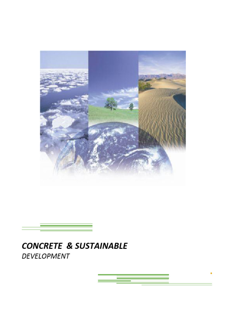 Concrete & Sustainable Development | PDF | Concrete | Green Building