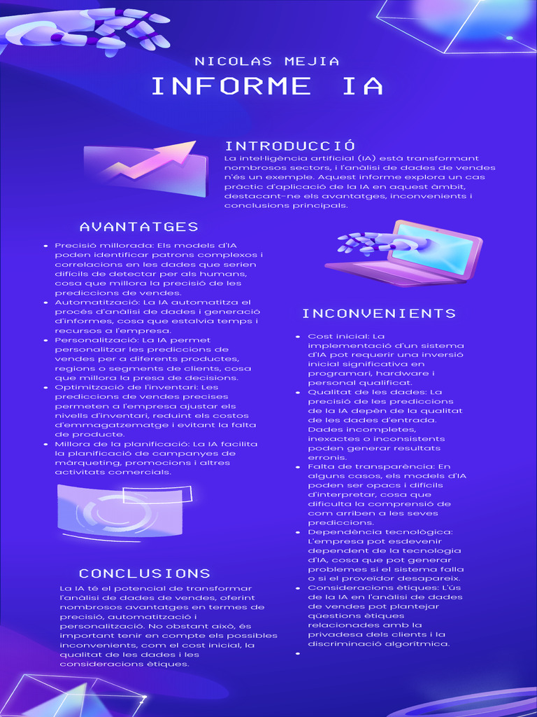 Blue Technological Artificial Intelligence Infographic | PDF