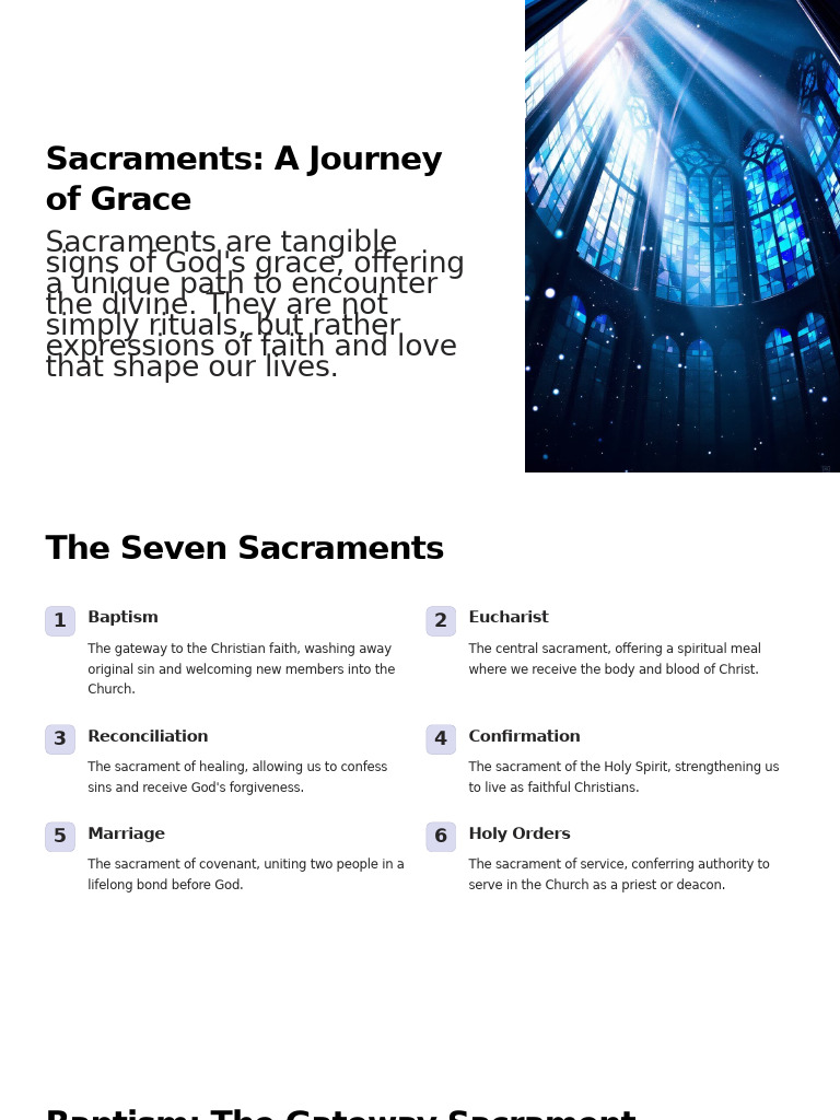 Understanding the Seven Sacraments | PDF | Sacraments | Eucharist