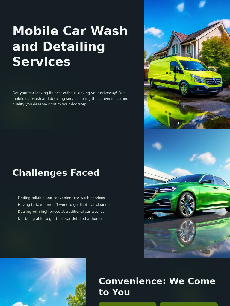 Mobile Car Wash and Detailing Services | PDF | Automotive Industry ...