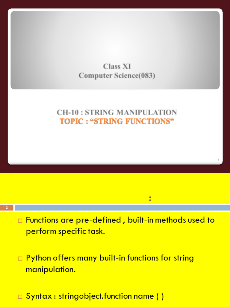 Class11 Cs ch10 (Part2) | PDF