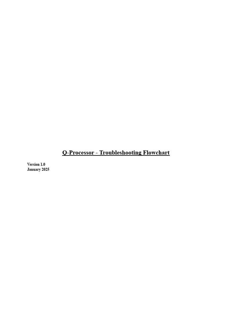 Q-Processor Troubleshooting Guide | PDF