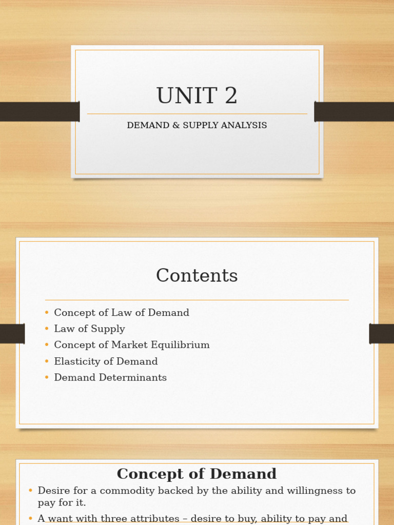 Demand and Supply Analysis Overview | PDF | Demand | Elasticity (Economics)