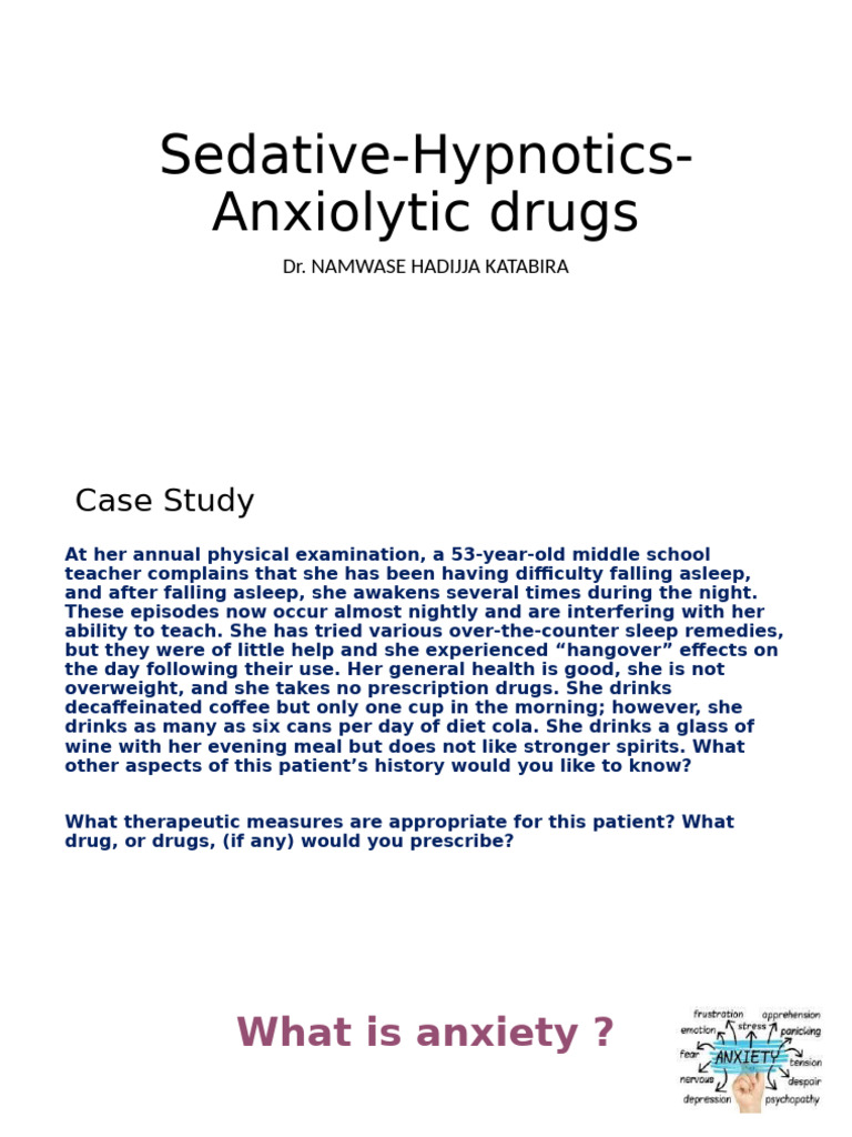 Anxiolytic Drugs | PDF | Benzodiazepine | Psychoactive Drugs